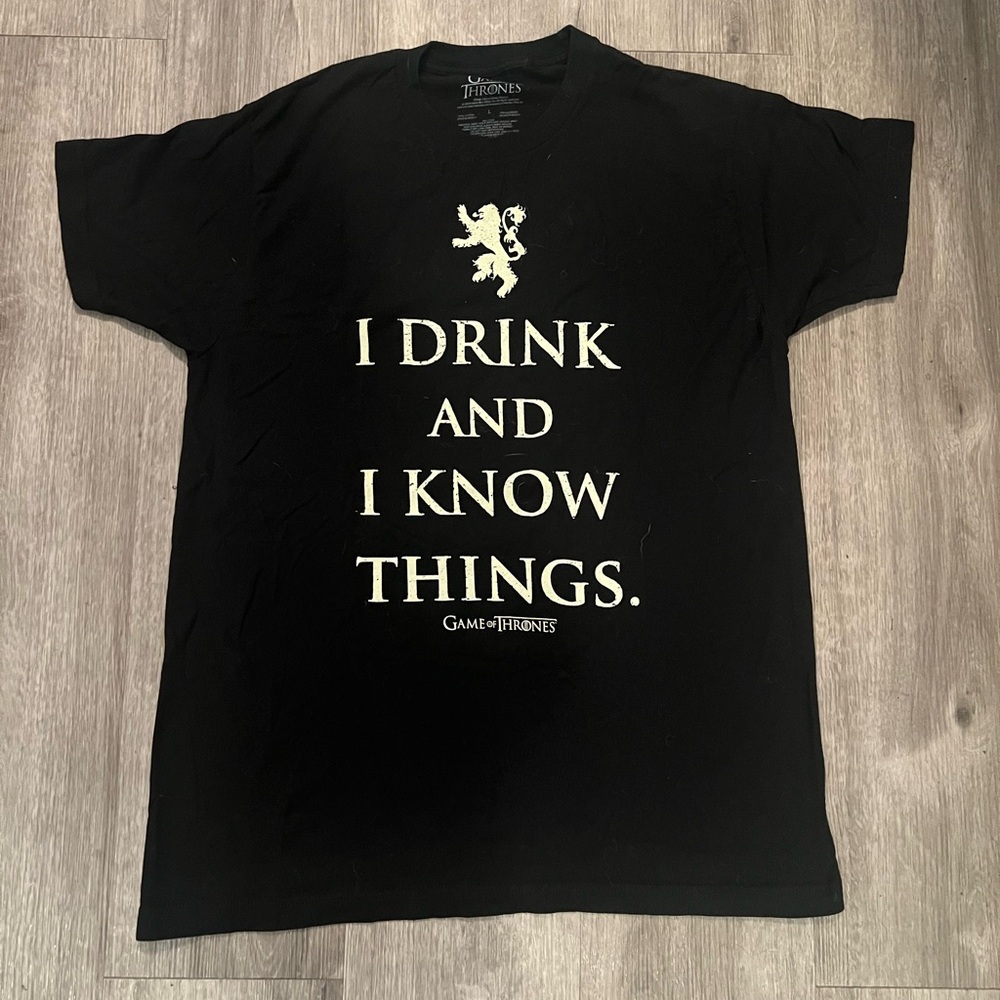 (5/$25) Game of Thrones black tshirt